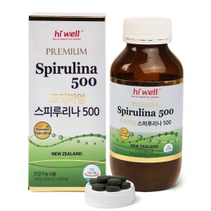 하이웰 하와이안 스피루리나 500 대용량 엽록소 500mg x 500정 (71일분)