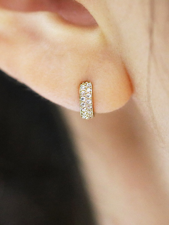 <b><p>10K 14K Cubic Ring pierc, One touch earrs</p></b><b><p>10K 14K キュービック リングピアス、 ワンタッチ 耳介</p></b><br /><br /><p align='center'>