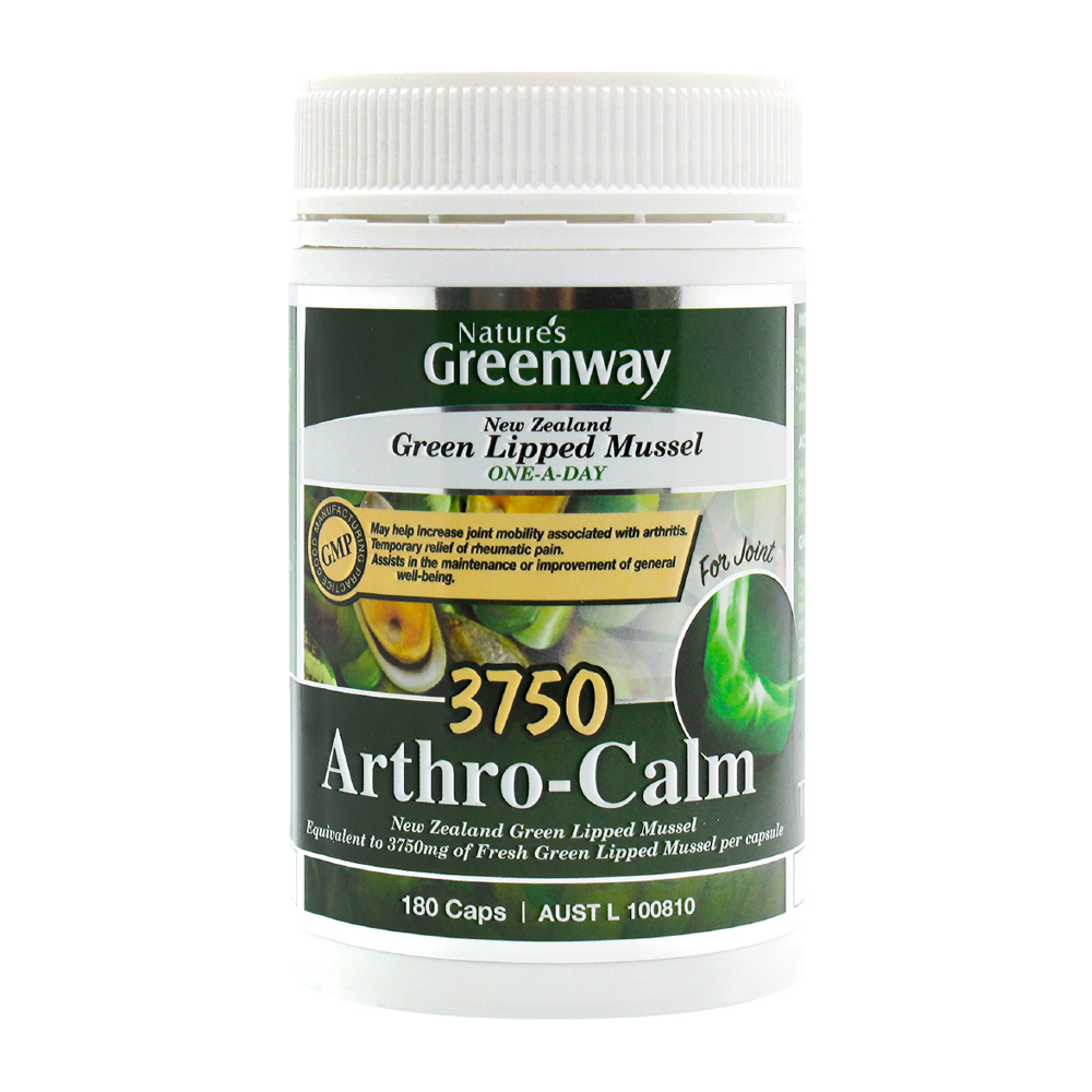 뉴질랜드 <b>초록입홍합 3750</b>mg 네이쳐스그린웨이 아스로캄 180캡슐, 1개