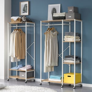 시스템 이동식 드레스룸 스탠드 옷걸이 옷장 수납 행거 일반형