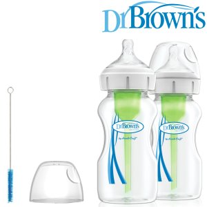 forBaby 닥터브라운 / PP 젖병 와이드넥 270ml 트윈팩, 1,2단계 젖꼭지포함