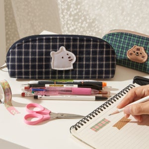 촘촘 빈티지 삼각 필통 (소리안나는 필통), 촘촘