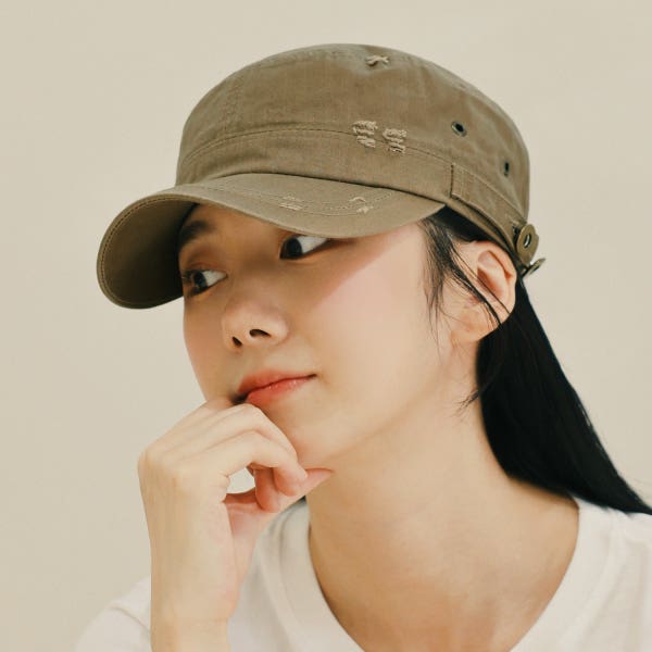 국내생산 빈티지 군모 밴딩 밀리터리캡 남자 군대 패션 모자 여성 군인모자