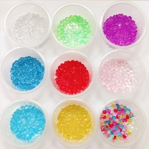 피쉬볼 아크릴 투명 구슬 크런치 슬라임 재료 데코아크릴 자갈 피시볼 비즈 알갱이 크런치볼