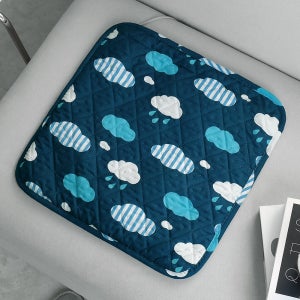 한일전기 양면 전기방석 구르미 네이비 1인용