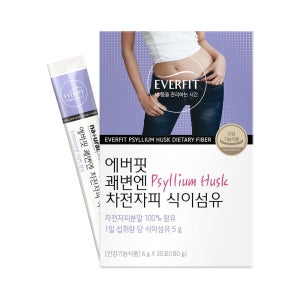 에버핏 쾌변엔 100% 차전자피 식이섬유 1박스