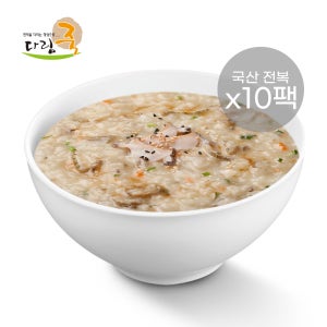 다림식품 국내산 완도 전복죽 500g 10팩