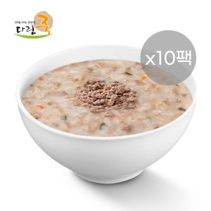다림식품 한우소고기죽 500g 10팩 간편한 아침식사