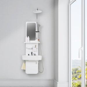 세비앙 작은욕실인테리어 좁은욕실 세면대일체형샤워기 올인-4R