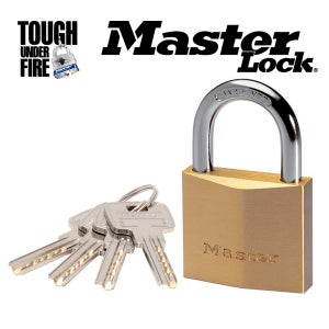 마스터락 2950EURDLJ 보안 안전 현관 대문 창고 잠금 황동 열쇠 자물쇠