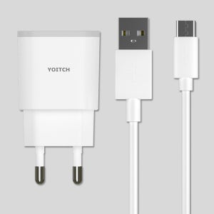 요이치 듀크 2.1A 듀얼 충전기 C타입 케이블 패키지/노트8 YC-CC180