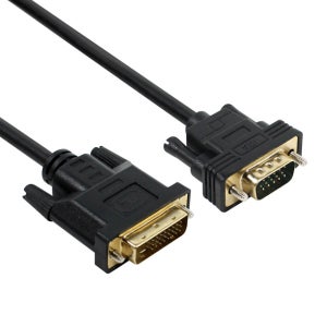DVI to RGB VGA 듀얼 모니터 연결 변환 고급형 케이블 5m, 1개