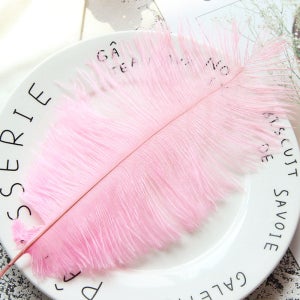 핑크 깃털 인테리어 촬영소품 장식 마크라메 카페 인테리어 소품