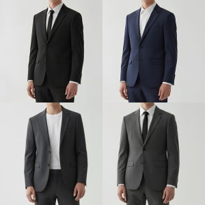 트러수트 시그니처 남자 가을 겨울 밴딩 정장 세트 단체 면접 수트 결혼식 하객룩