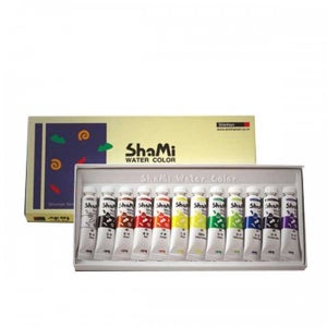 신한 샤미 수채화 물감 10ml 12색