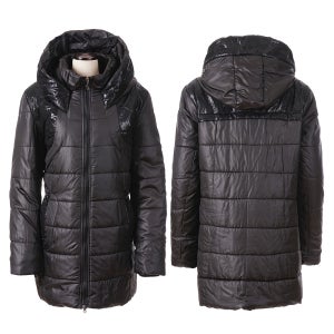 여성 경량패딩 하프 점퍼 후드일체형