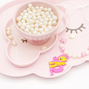 아크릴 진주 구슬 8mm 20g 비즈 공예 목걸이 팔찌만들기