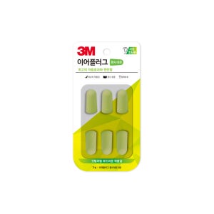 3M 이어플러그 귀마개 팬시네온 리필 6입