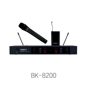 카날스 BK-8200 무선마이크 2채널 방송용 스피치 보컬 행사용 BK8200