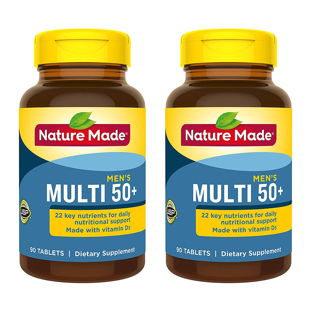 Nature <b>Made</b> Multi for Him 50+ <b>네추럴 메이드</b> 멀티 포 힘 중년 <b>남성용</b> 90정 2팩