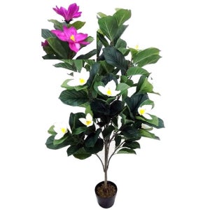 마그놀리아 조화 인조 목련 꽃 리얼터치 인조목 140cm 2색 택1 각2개 세트 꽃 식물 인조 나무 화분 매그놀리아