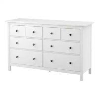 이케아 HEMNES 8칸 엔틱 원목 서랍장 160x95