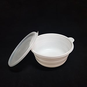 DSK 185 밀폐용기 대 / 1400ml / PP 재질 전자렌지 OK /우동,칼국수,덥밥용기 /150개, 300개 세트(뚜껑포함)