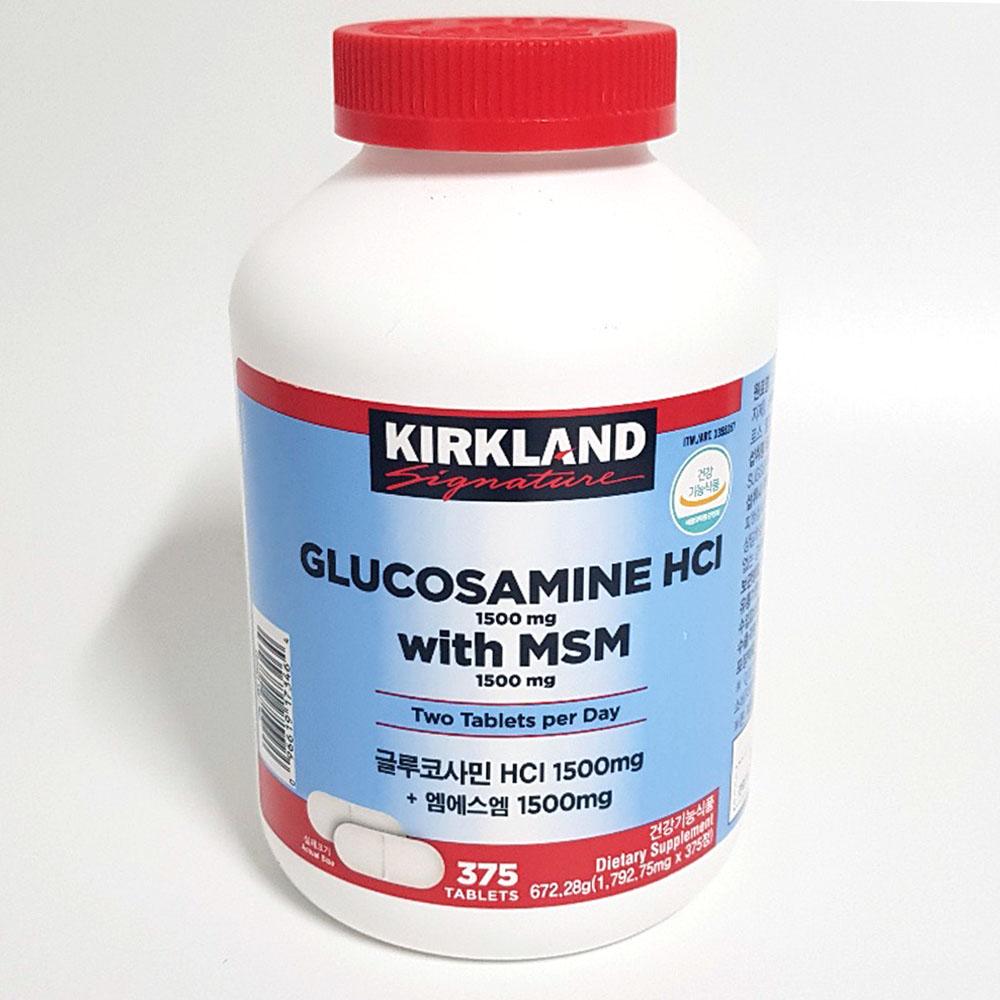 코스트코 커클랜드 글루코사민 375정 HCI+ MSM 1500mg