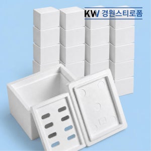 스티로폼박스 아이스박스 소형 택배용 포장용 송이 블루베리상자 2kg - 20개