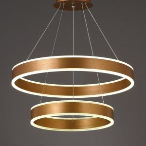 LED양면도넛골드 2단펜던트 거실등 호텔로비 계단까페인테리어조명