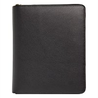 KIKKI.K 키키케이 가죽 6공 다이어리 - LEATHER PERSONAL ZIP PLANNER MEDIUM / LARGE : BLACK