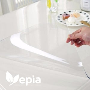 예피아 테이블 식탁 투명 유리 매트 pvc 3mm 40cm x 200cm 투명매트