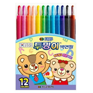 지구화학 투명이 색연필 12색세트
