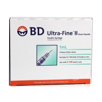 BD 인슐린 주사기 울트라파인 2 100입 8mm 1ml