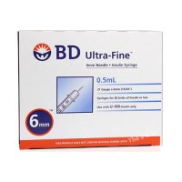 BD 인슐린 주사기 울트라파인 2 100입 6mm 0.5ml