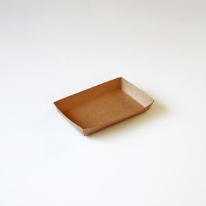 박스 일회용종이트레이접시 크라프트 KY 2호 1.000개