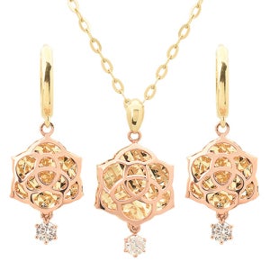 18K 디바로즈 세트 (목걸이,귀걸이)