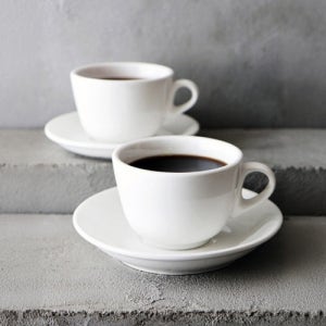 베네치아 커피잔 세트(185/250ml),카페라떼 카푸치노 잔 컵받침 소서 화이트 도자기 카페 아메리카노 찻잔