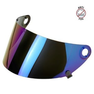 빌트웰헬멧 그링고S 안티포그 플랫 스냅쉴드GRINGO S ANTI-FOG FLAT SNAP SHIELD RAINBOW MIRROR,클래식 오토바이헬멧