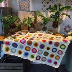 동글동글 손뜨개 꽃담요, 뜨개여행 kniTrip (니트립)