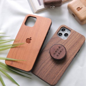 주문제작 아이폰 갤럭시 우드케이스 각인 커플 드로잉, 퍼니데일리