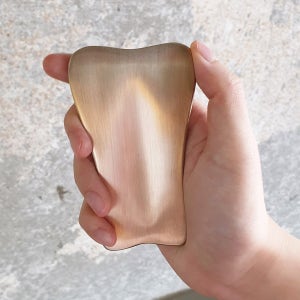 명성유기 방짜유기 나비 마사지기 유기괄사 마사지도구 바디 경락 전신 얼굴+각인