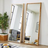 고급 원목 대형 와이드 전신 거울 원룸 매장용 벽걸이