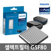 필립스 고퓨어 슬림라인 차량용 공기청정기 셀렉트필터 GSF80