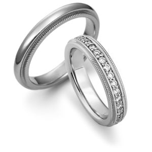 밀그레인 플래티늄 커플링-결혼기념일 선물