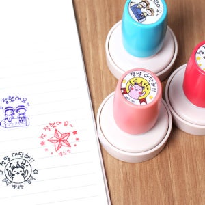 [만년/지류용] 칭찬 스탬프 - 선생님 확인 참잘했어요 도장 주문제작