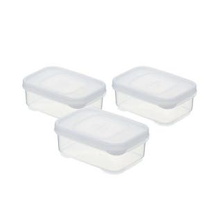 이노마타 ideal 밀폐용기 사각404 190ml 3p 1644