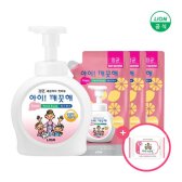 [아이깨끗해] 아이깨끗해 대용량 490ml 용기 1개 + 450ml 리필X3개+아이깨끗해물티슈1개증정