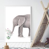 이케아 북유럽 인테리어 그림액자 포스터 대형 행운의 코끼리 액자