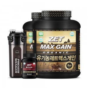 유기농 제트맥스게인 3kg 1+1[유기농 벌크업 게이너 살찌는 체중증가 탄수화물 보충제]